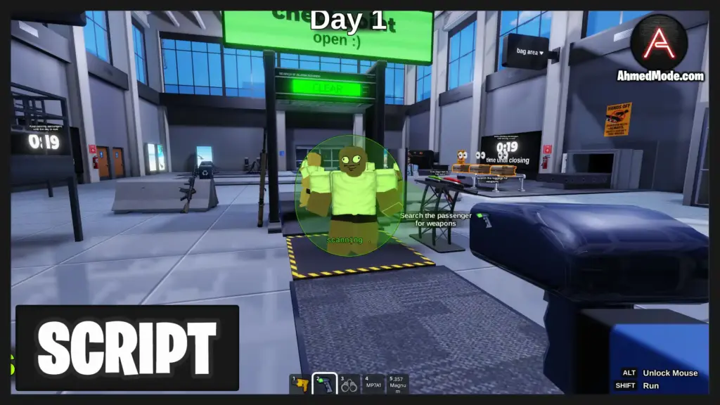 Secure the Airport Script Auto Scan, Auto Kill Criminals & Infinite Cash – Roblox
