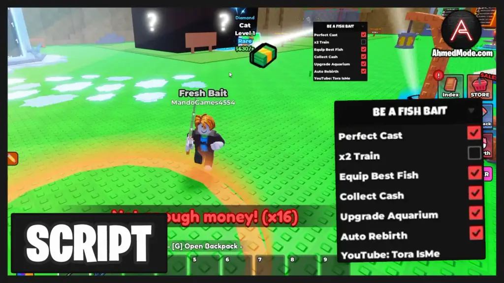 BE A FISH BAIT Script Perfect Cast & Auto Train – Roblox