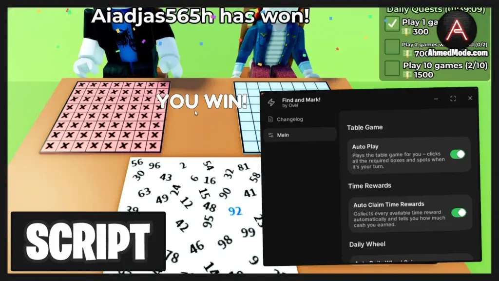 Find and Mark Script Auto Mark, Infinite Cash & Auto Win – Roblox