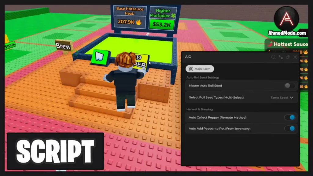 Make Hotsauce Script Auto Roll, Auto Make Hotsauce & Auto Collect – Roblox