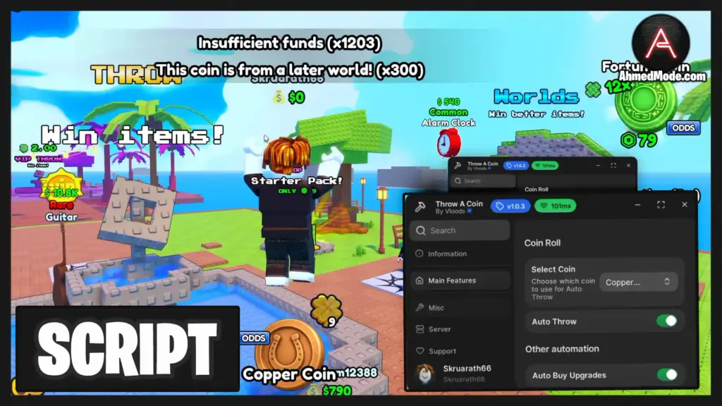 Throw a Coin Script Roblox 2026 – Auto Throw & Auto Upgrade 2 Throw a Coin Script Auto Throw, Auto Upgrade & Auto Buy – Roblox