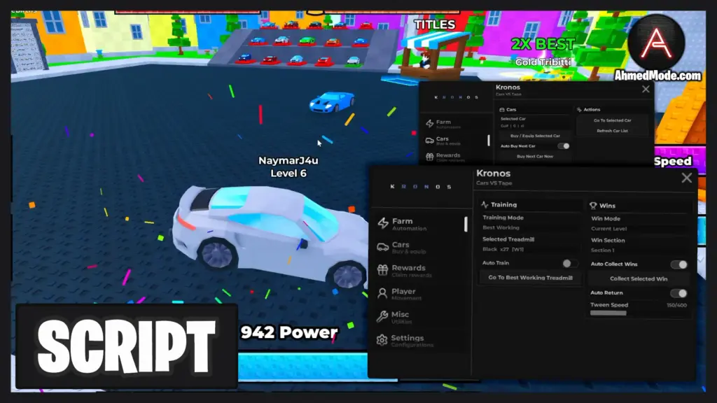 Cars VS Tape Script Auto Farm & Auto Win – Roblox