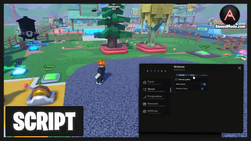 Carve Wood Script Auto Carve & Auto Sell – Roblox