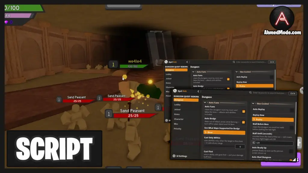 Dungeon Quest Reborn Script Auto Farm, Kill Aura & Auto Quest – Roblox