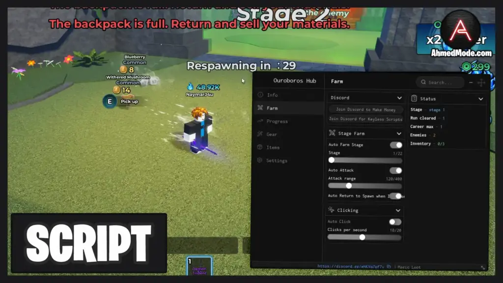 Magic Loot Script Auto Farm, Kill Aura & Auto Sell – Roblox