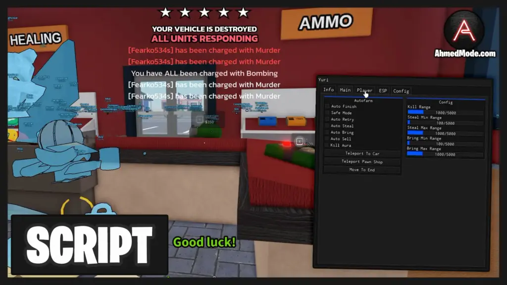 RUNAWAYS Script Auto Farm, Kill Aura, Aimbot & ESP – Roblox