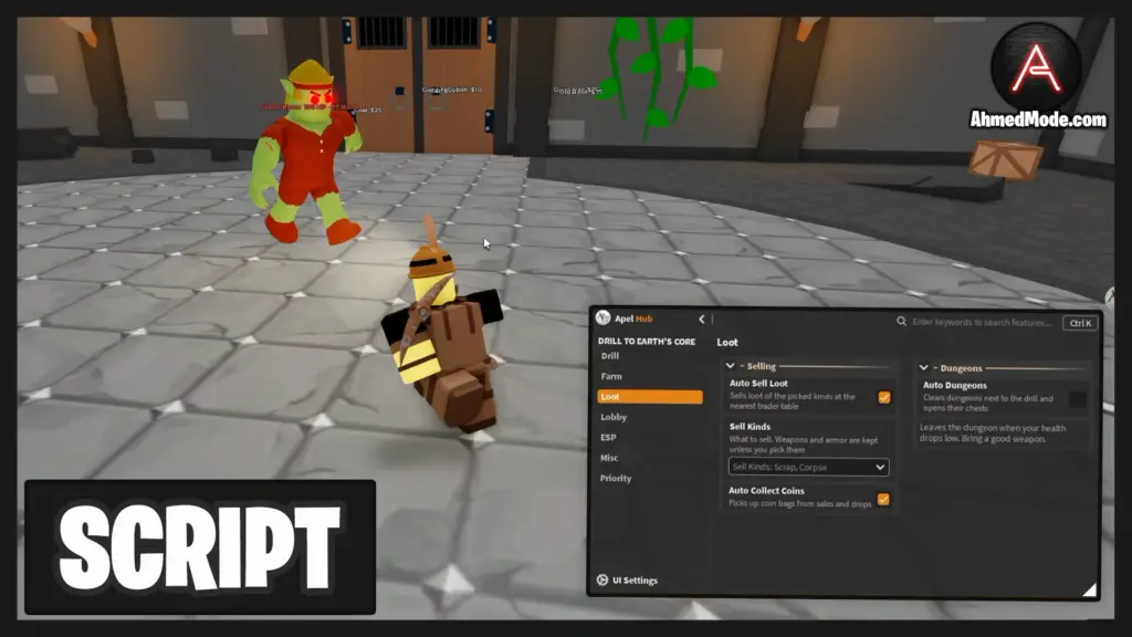 Drill to Earths Core Script Auto Farm, Kill Aura & Auto Collect Items – Roblox