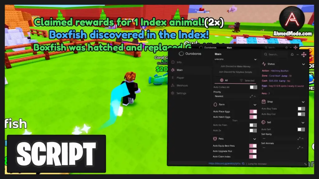 Jump For Animals Script Auto Farm, Auto Train & Auto Hatch – Roblox