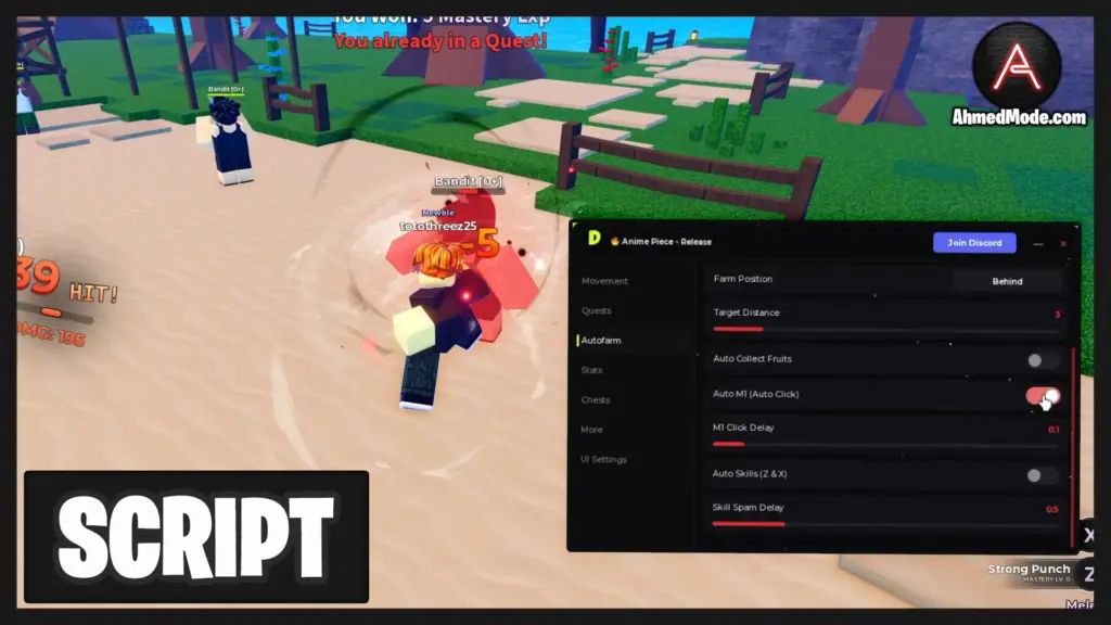 Anime Piece Script Auto Farm, Kill Aura & Fruits Sniper – Roblox
