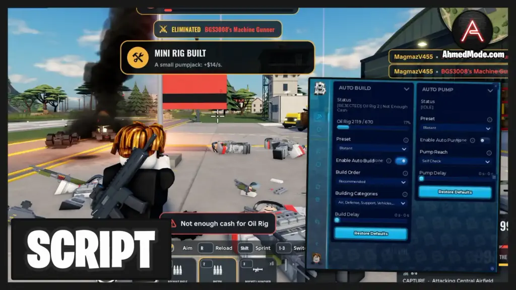 Army Commander Tycoon Script Roblox 2026 – Auto Build 1 Army Commander Tycoon Script Auto Build, Auto Shoot & Auto Pump Oil – Roblox