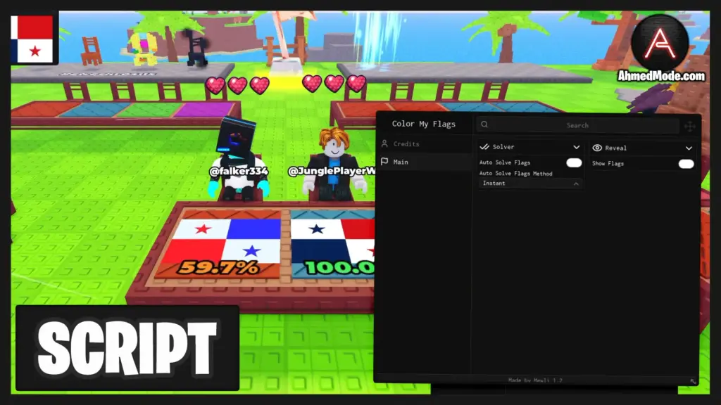Color My Flag Script Show Flags & Auto Solve Flags – Roblox