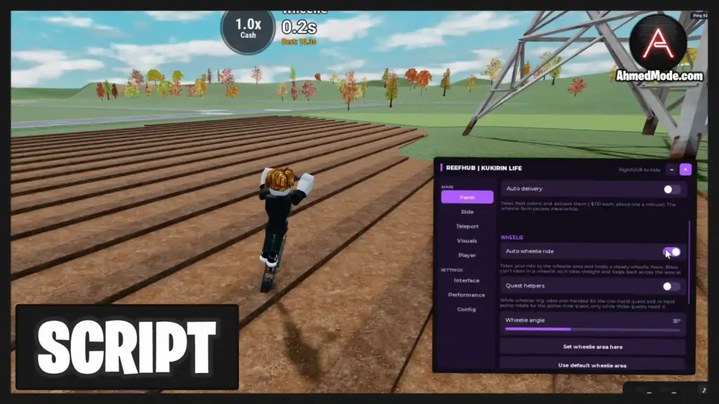 Kukirin Life Script Auto Farm, Auto Delivery & Auto Wheelie – Roblox