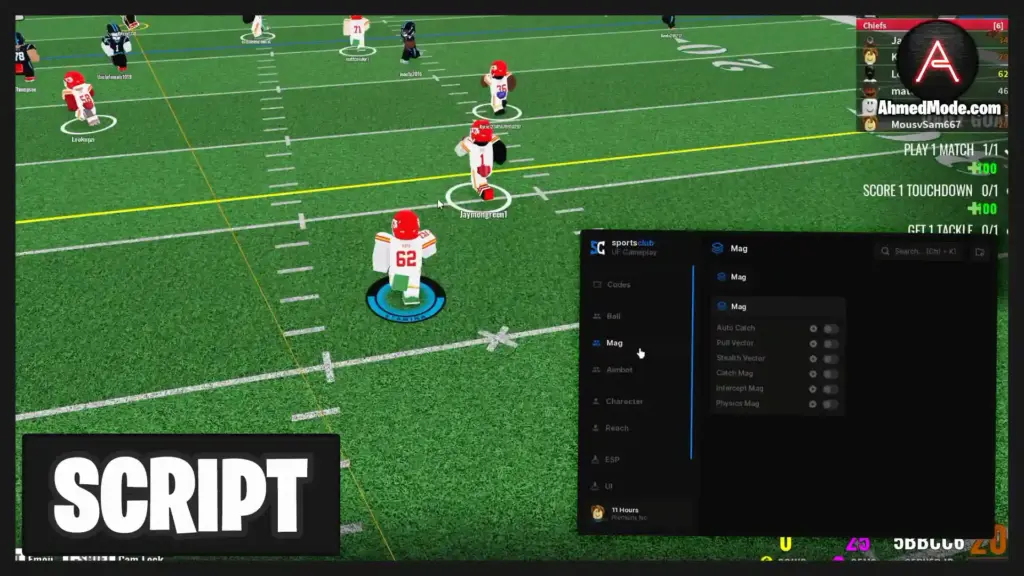 NFL Universe Football Script Auto Win, Auto Mag & Ball Aimbot – Roblox